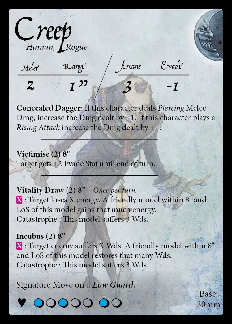 Creep stat card