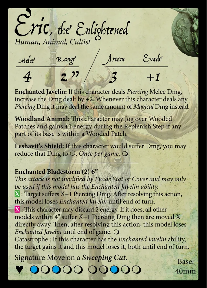 Eric, the Enlightened stat card