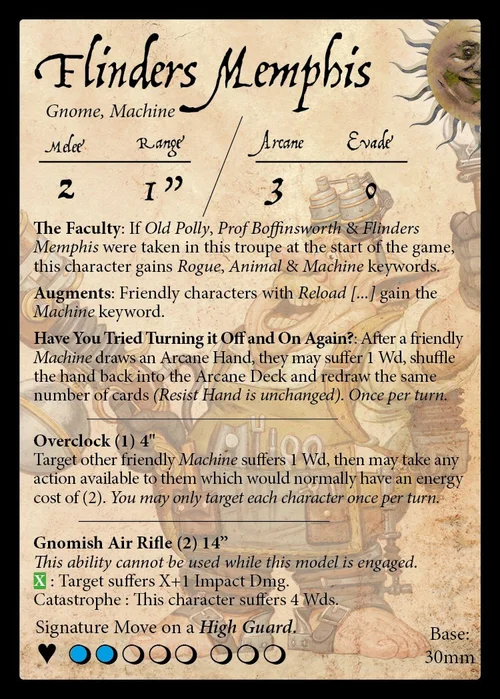 Flinders Memphis stat card