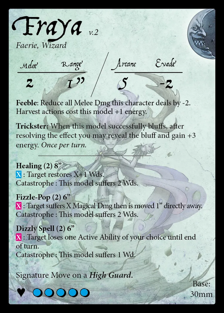 Fraya stat card