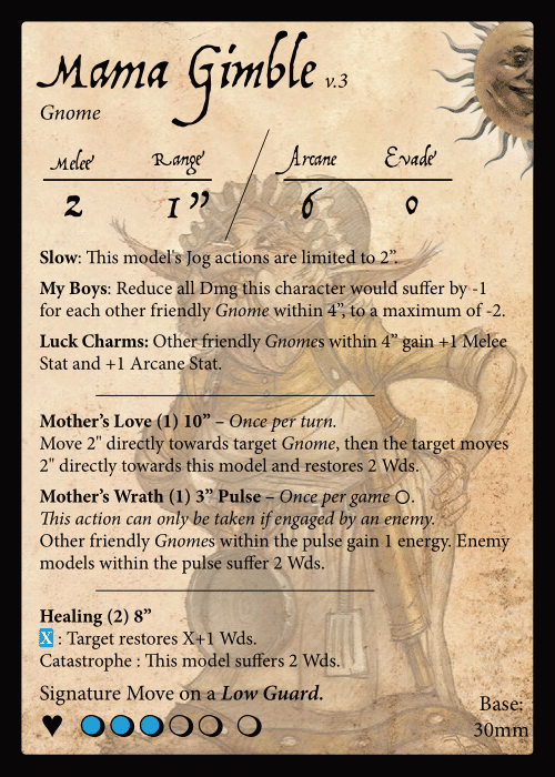 Mama Gimble stat card