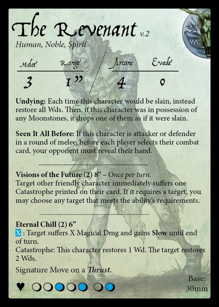 The Revenant stat card